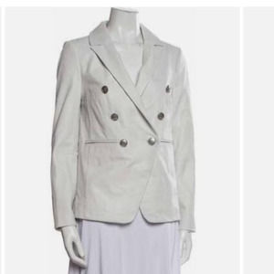 NEW Walter Baker lamb leather Marley blazer bright white size Large